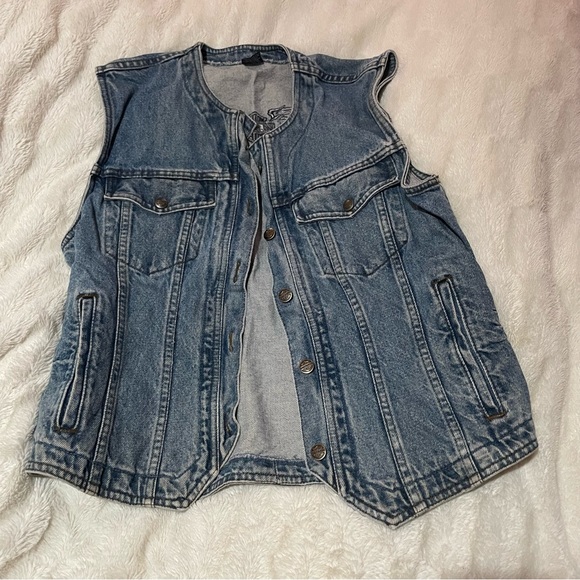 Vintage Harley Davidson denim vest - Picture 6 of 8